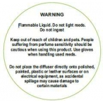 Reed Diffuser Warning Label
