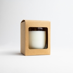 20cl Kraft Candle Box With Window