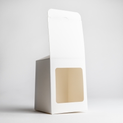 20cl White Candle Box With Window