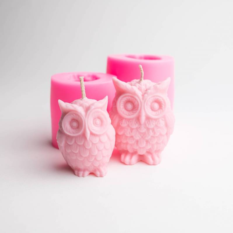 Silicone Owl Candle Moulds
