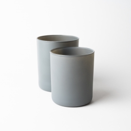 20cl & 30cl Matte Grey Candle Glass